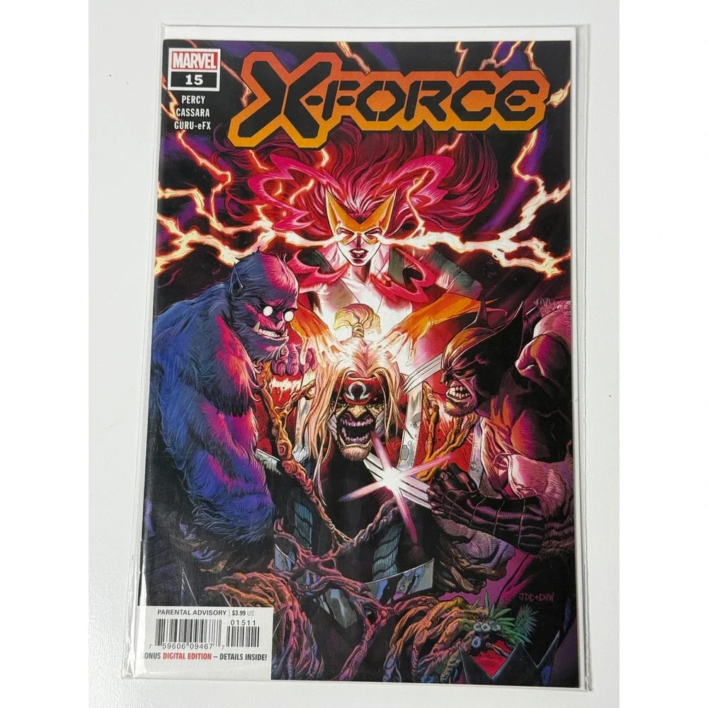 Marvel X-Force #15 2021 Wolverine Beast Omega Red Joshua Cassara Cover Art